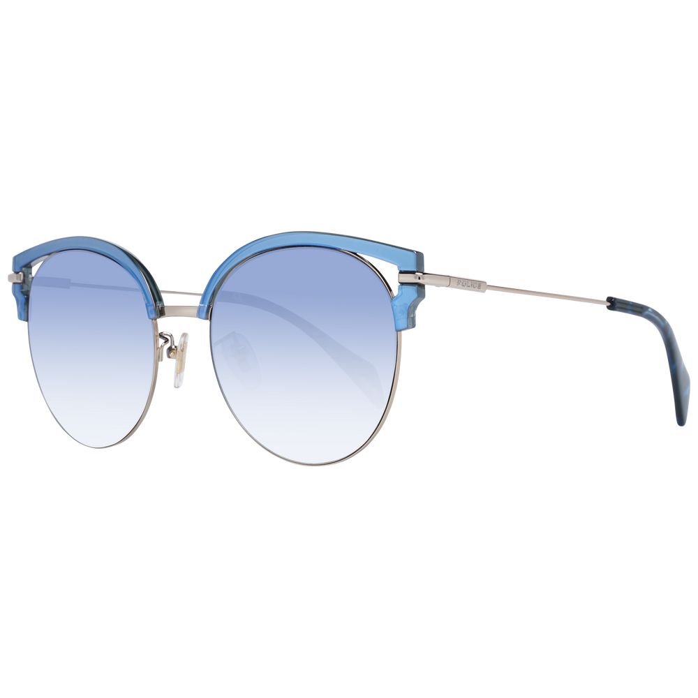Police Blue Metal & Plastic Sunglasses