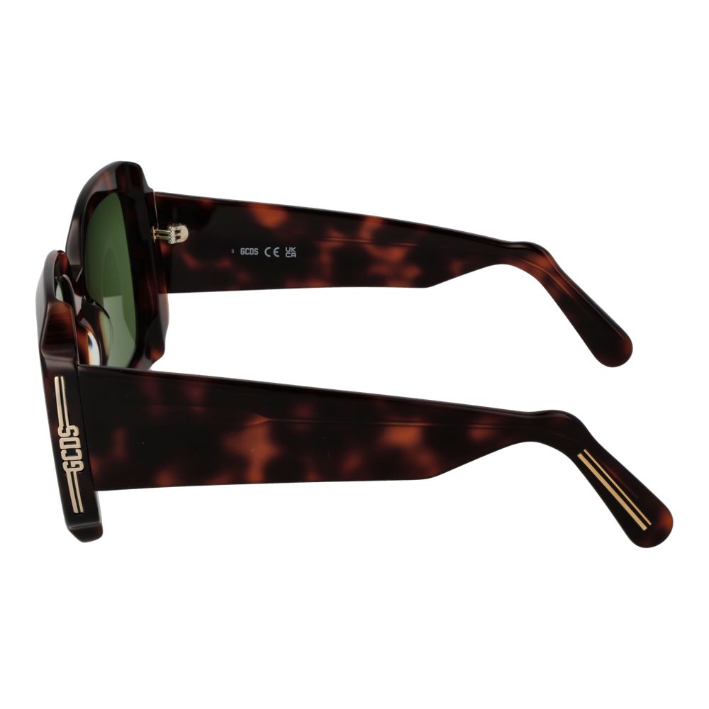 GCDS Brown Plastic Sunglasses