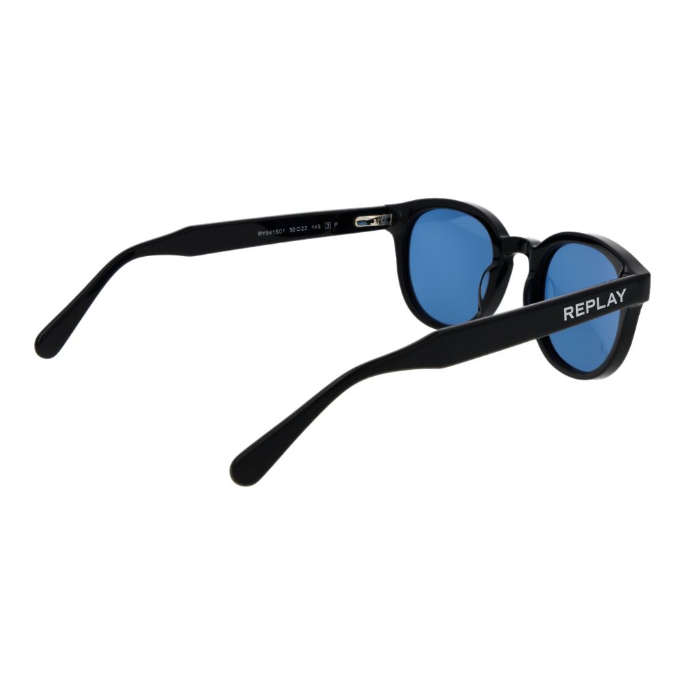 Replay Black Acetate Sunglasses