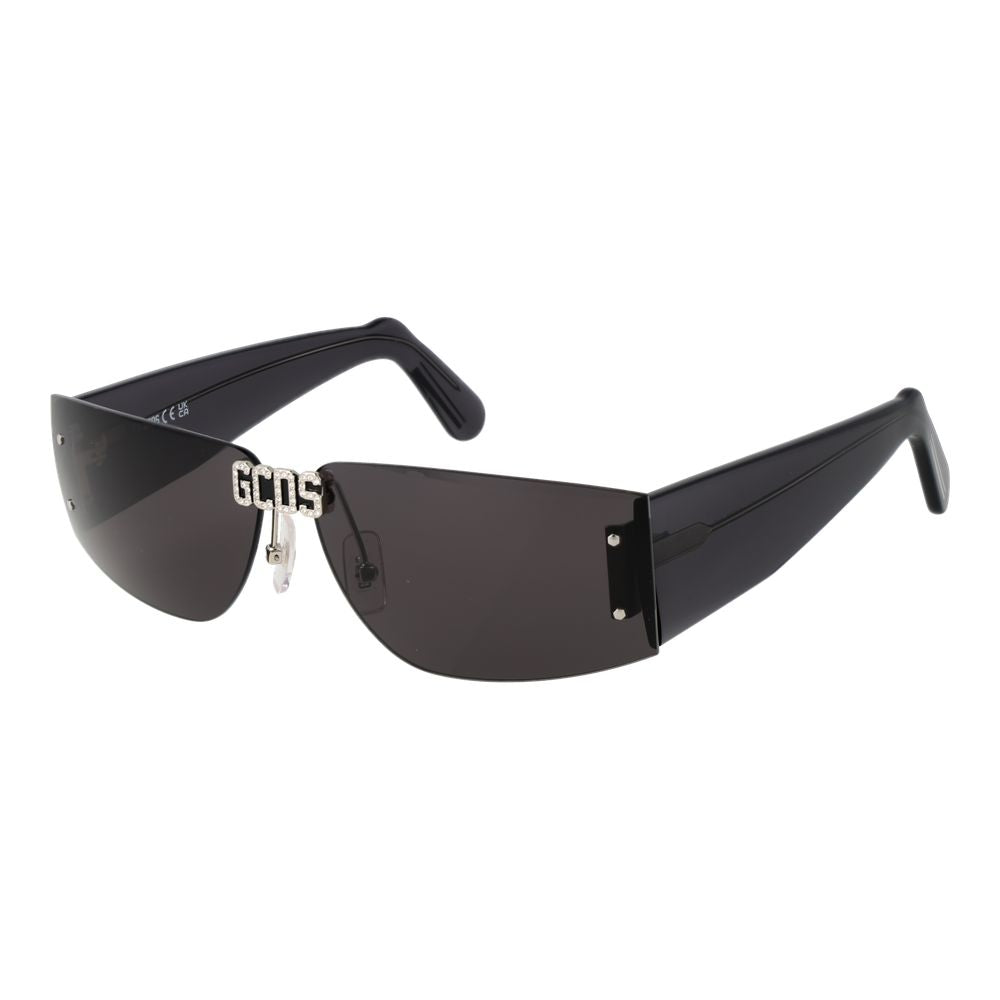 GCDS Black Plastic Sunglasses