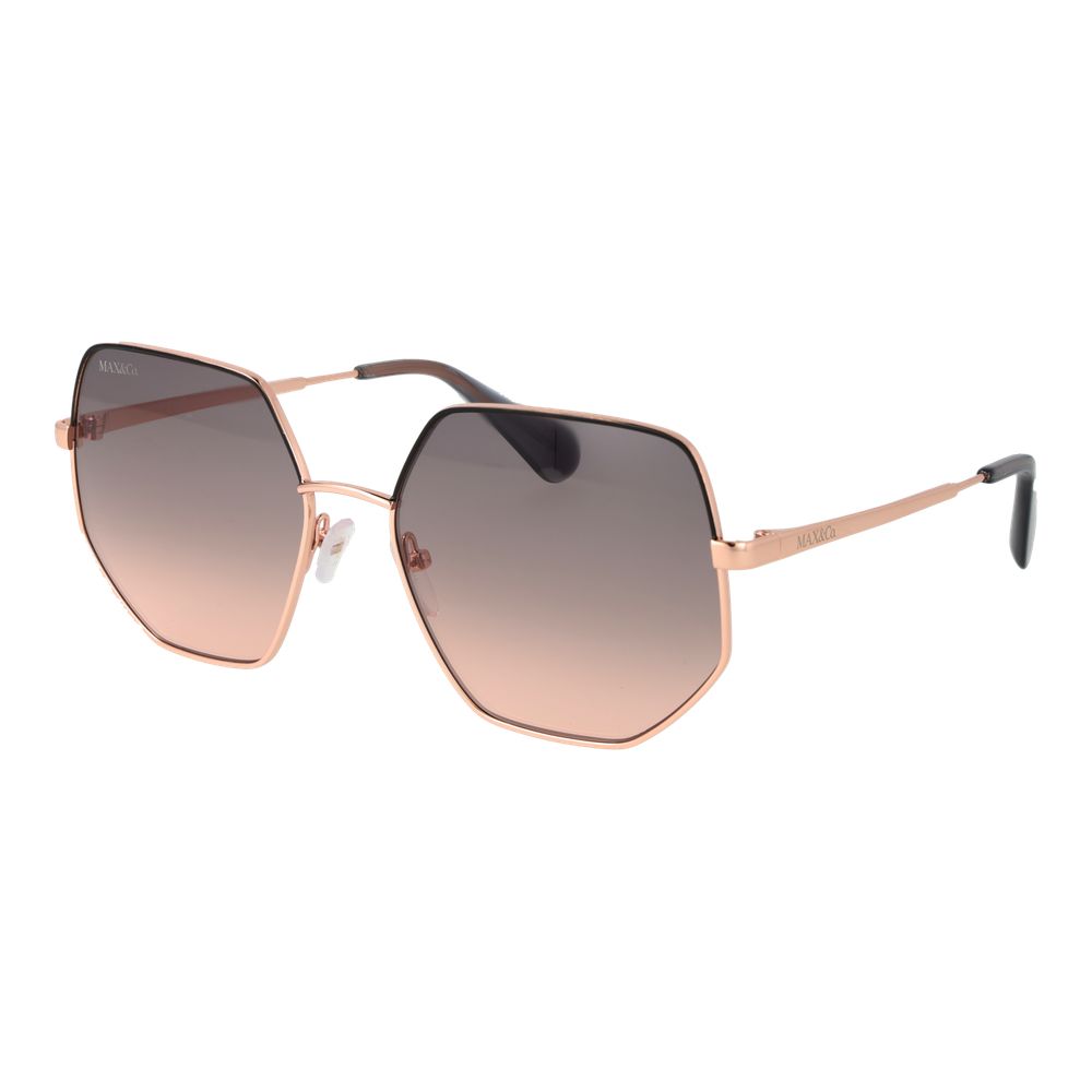 Max & Co Rose Gold Metal Sunglasses