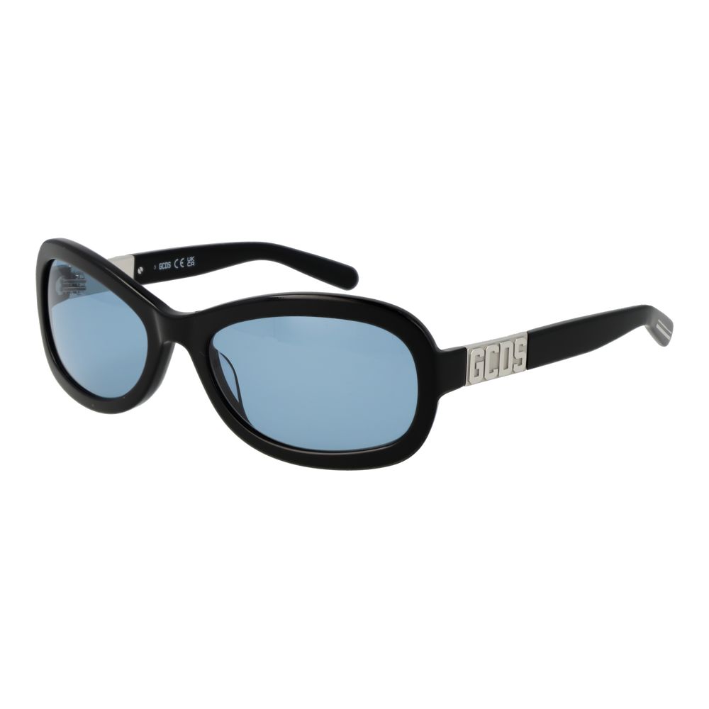 GCDS Black Acetate Sunglasses