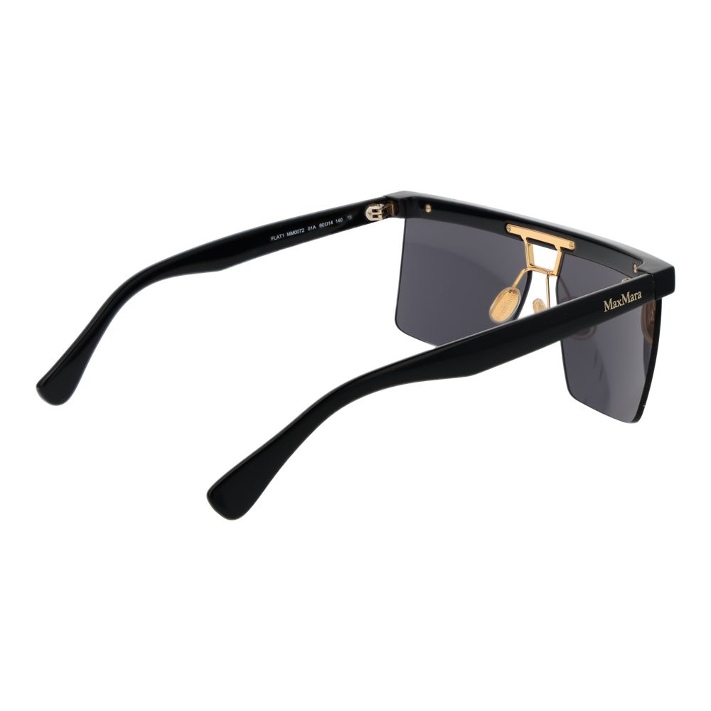 Max Mara Black Stainless Steel Sunglasses