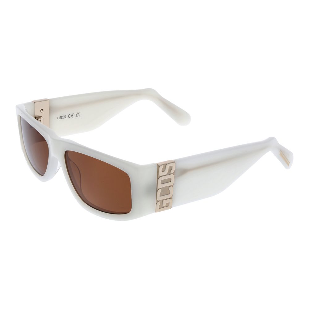 GCDS White Acetate Sunglasses